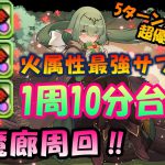 【パズドラ】性能&可愛さパズドラ界1位‼バレンタインアリナ入りシーウルフ使って裏魔廊周回‼