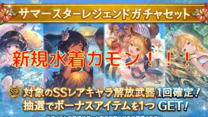 【グラブル】レジェフェス中だし何かしら出てくれるよな！？！？！？！？　水着キャラ確定サマースターレジェンドガチャセット！！！