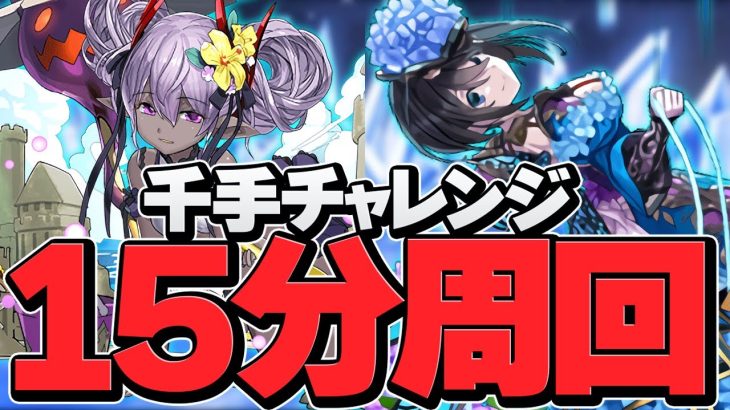 【周回編成】千手チャレンジを15分でサクサク周回！ヴェロア×ナツル編成【パズドラ】