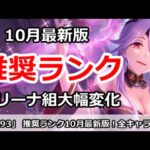 【プリコネ】推奨ランク解説 10月最新版！アリーナ組が大幅変化！？【プリンセスコネクト！】