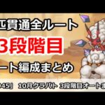 【プリコネ】10月クラバト 3段階目 5匹貫通 オート編成まとめ【プリンセスコネクト！】