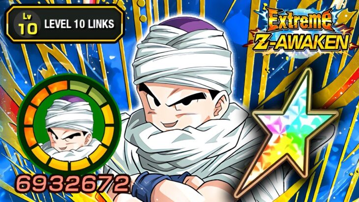 100% EZA F2P TEQ KRILLIN LEVEL 10 LINKS + STICKER EFFECT! Dragon Ball Z Dokkan Battle