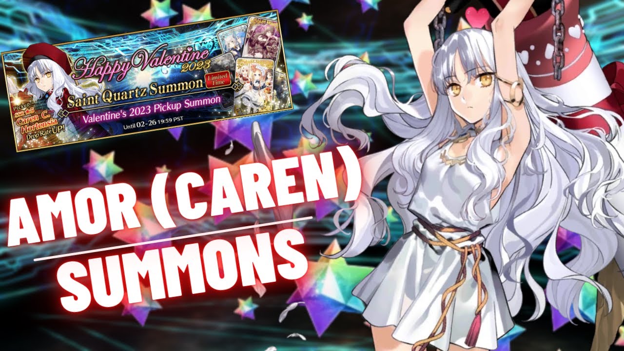 Summoning for Amor (Caren) FGO Valentine’s 2023 Banner │ 2023おすすめアプリ