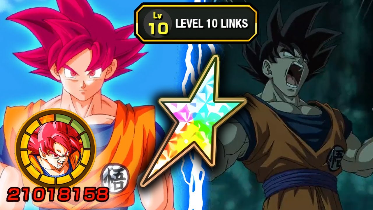 100 Phy Super Saiyan God Goku Level 10 Links Showcase Dragon Ball Z