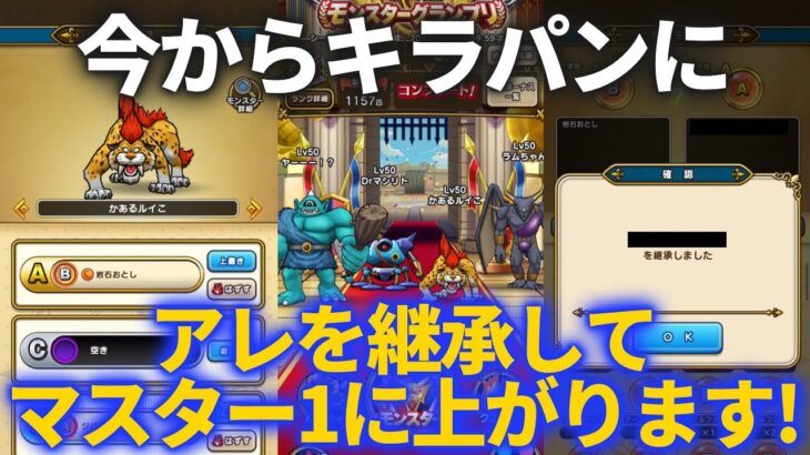 【ドラクエウォーク】今からある継承をしてマスター１に駆け上がります【モングラ3日目】【モンスターグランプリ】