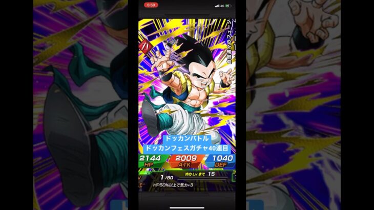 ドッカンバトル【ドッカンフェスガチャ】40連目‼️【ドラゴンボール】【ドラゴンボールZ】【ドラゴンボール超】