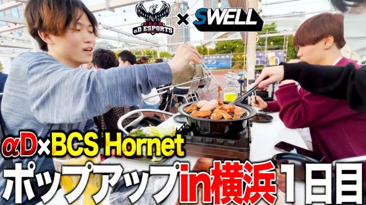 【秘蔵】αD×BCS Hornet ポップアップストア in 横浜！GWの3日間開催の裏側密着【荒野行動】