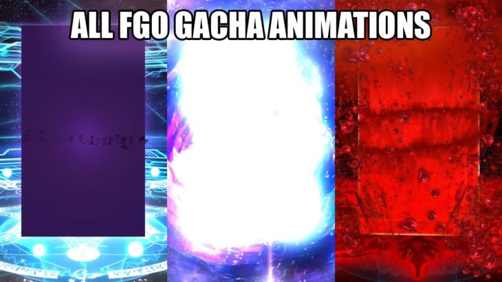 FGO’S SUMMONING ANIMATIONS 🌈