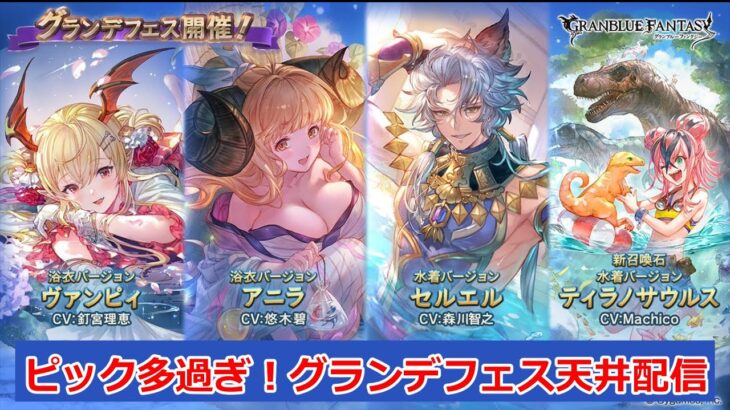 【グラブル】フェスありがとう！シャル剣狙い！グランデフェス天井配信【GBF】