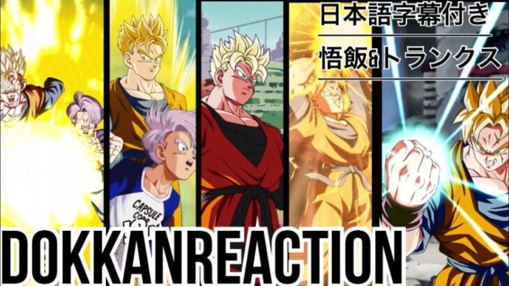 ドッカンバトル LR悟飯&トランクス リアクション Dokkan LR Gohan&trunks  reaction 海外の反応