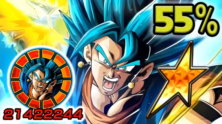 NO DUPES! 55% AGL LR VEGITO BLUE SHOWCASE! Dragon Ball Z Dokkan Battle