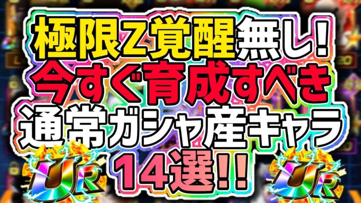 【ドッカンバトル】初心者様必見！この14体の通常ガシャ産キャラは今すぐ育成すべきです!【DragonBallZDokkanBattle】