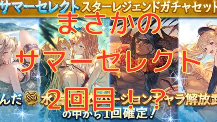 【グラブル】まさかの選べるスタレのおかわりだと！？！？！？　サマーセレクトスターレジェンドガチャセット（2回目！）