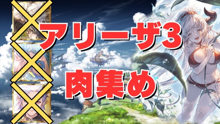 【グラブル/風古戦場】アリーザ3攻撃 2400万 肉集め編成（バレグリ、水着ティアマト、エッリルなし）【ずんだもん】