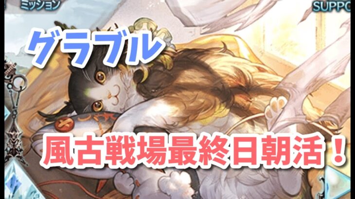 【グラブル】風古戦場本戦4日目最終日！朝活！