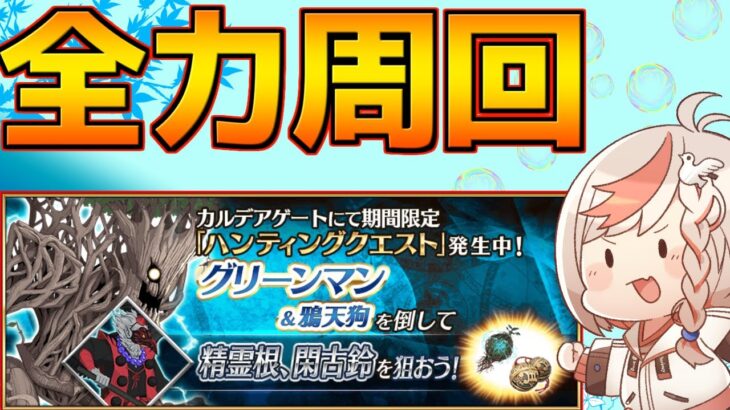 【#FGO】鈴・精霊根は神です グリーンマンハント典位++級【ハンティングクエスト第13弾】