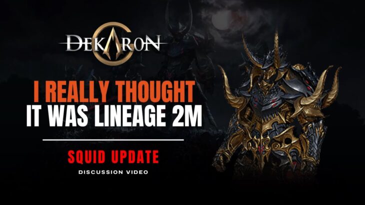 UPDATE: I thought it was Lineage 2M!