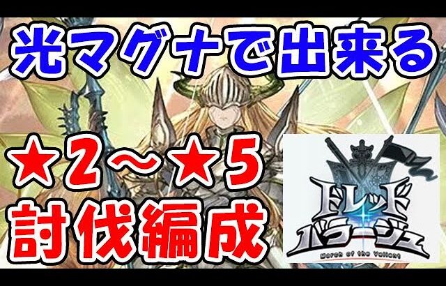 【グラブル】光マグナで出来る！ドレバラ ★2～★5 討伐編成（フルオート）（ドレッドバラージュ）「グランブルーファンタジー」