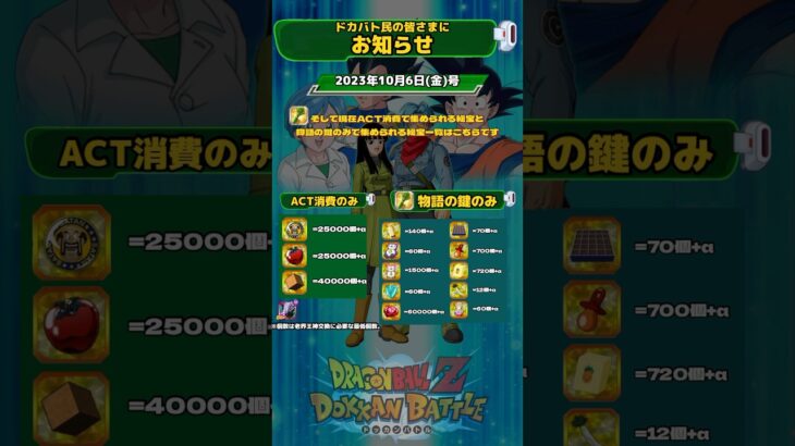 【ドッカンバトル】定時お知らせ  #ドカバト#ドッカン#ドッカンバトル#ドラゴンボール#dokkanbattle ‘shorts@ドッカンバトル59ch