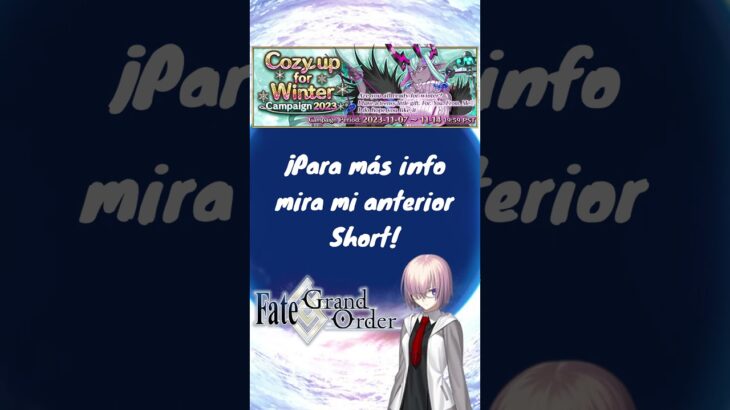 Esta semana en Fate Grand Order (13/11-20/11) #fategrandorder #fgo #games #anime