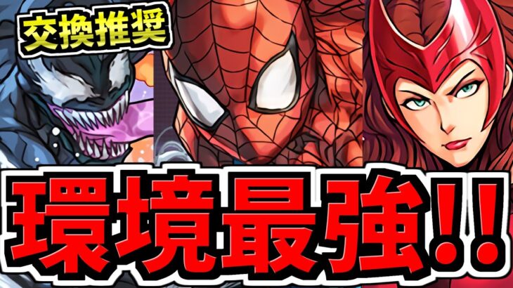 【環境最強】交換推奨！クソ強い！スパイダーマン＆ヴェノム編成！代用・立ち回り解説！最難関ダンジョン【パズドラ】