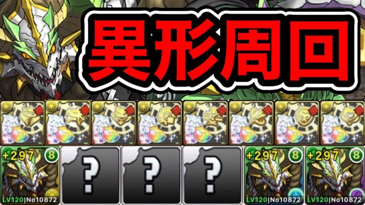 【パズドラ】キラー潜在たまドラ足りてますか？全敵対応！極限の闘技場！異形の存在！1周4~5分台！ほぼずらし！ノルディスループ！ノルディス編成で安定周回！【2周分】【概要欄に立ち回りなど記載】