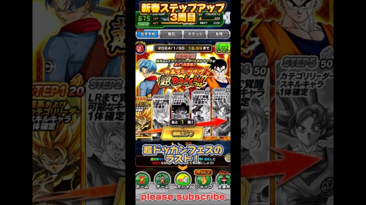 【ドッカンバトル】2024年 新春超DOKKANフェス 3周目［ラスト］【DRAGON BALL】