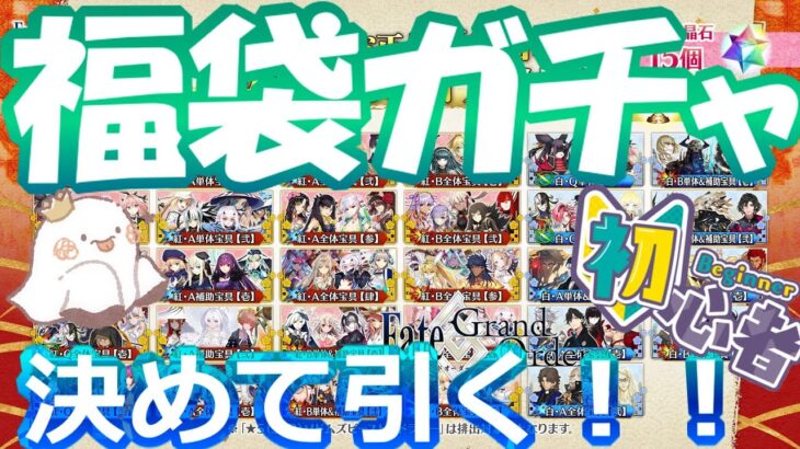 【FGO/福袋ガチャ2024🔰】まさか推しが2枚…！！福袋決めるぞ！！！みんな誰引いた！？【今年から新人Vtuberデビュー👻】