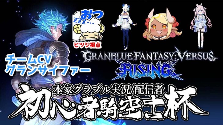 【チームグランサイファー号視点】本家グラブル実況/配信者　初心者騎空士杯 うたたねヒツジ視点【GBVSR】