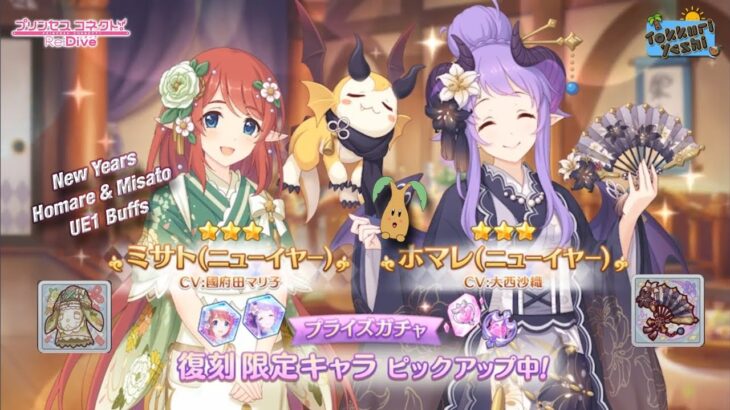 [Princess Connect Re:Dive] How Much Stronger Are New Year Misato & Homare With Their UE1?