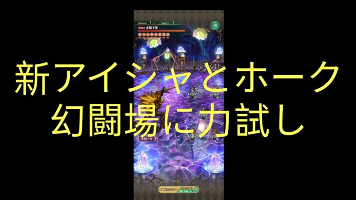 【ロマサガRS】新アイシャとホークの力試し動画