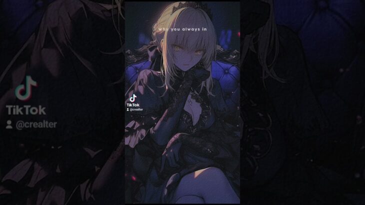 Saber Alter Trying to Play It Cool #fate #fgo #fategrandorder #anime #lyric #music #shorts #short