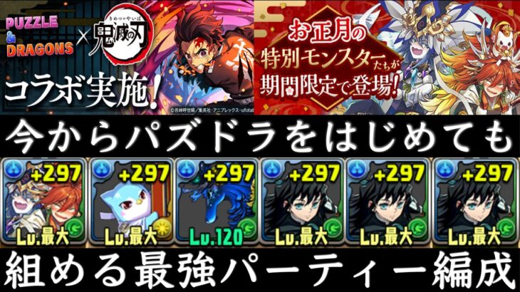 今からパズドラをはじめても組める環境最強パーティー編成を紹介！現在開催中のガチャやイベントで全てゲット可能 【パズドラ実況】