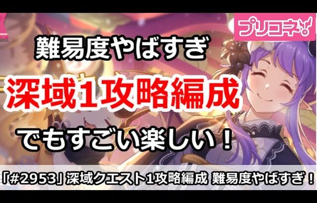 【プリコネ】深域クエストステージ1攻略解説！難易度やばいけど楽しい！【プリンセスコネクト！】