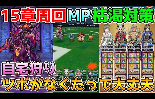 【ドラクエウォーク】15章周回！MP枯渇対策！！自宅にツボが無くても大丈夫！！