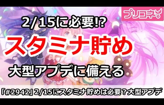 【プリコネ】2/15にスタミナ貯めは必要！？大型アップデートに備える！【プリンセスコネクト！】