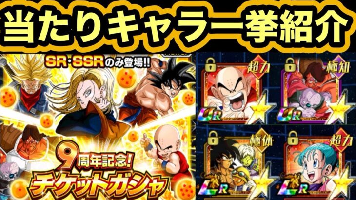 【ドッカンバトル】これが出たら大勝利‼︎9周年チケットガシャ当たりキャラまとめ‼︎ 【Dragon Ball Z Dokkan Battle】