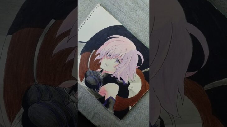 Drawing Finished Mashu kyrielight |fate grand order#animedrawing#fategrandorder#drawingshorts