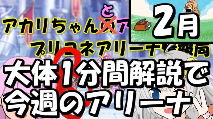 【プリコネR】6割かずのこと大体1分解説で今週のアリーナ【バリーナ】【プリーナ】