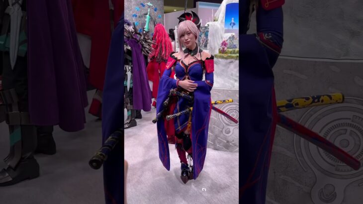 Fate/Grand Order Cosplay  Anime Japan 2024 best cosplayers Japan アニメジャパン FGOブース 公式 コスプレイヤー  #shorts