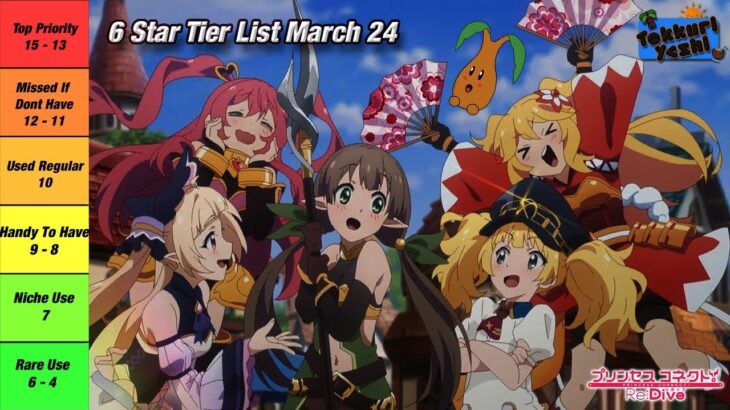 [Princess Connect Re:Dive] Which 6 Star Characters Should You Prioritise? Tier list