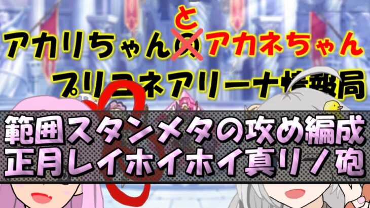 【プリコネR】範囲スタンガンメタ、正月レイホイホイ真リノ砲(攻め)【バリーナ】【プリーナ】