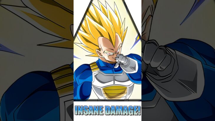 Super Vegeta EZA is COMPLETELY BROKEN!! Insane Damage 😱 | Dragon Ball Z Dokkan Battle #shorts