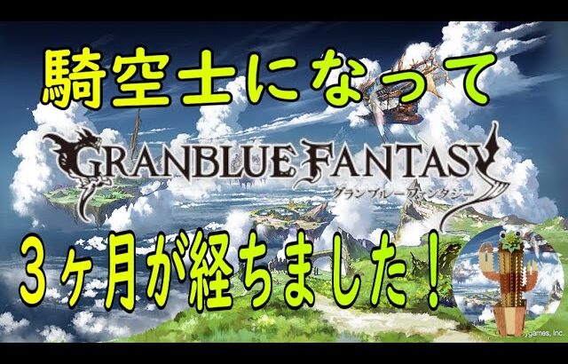 【グランブルーファンタジー】グラブルを始めて３ヶ月‼ まだまだ新米…