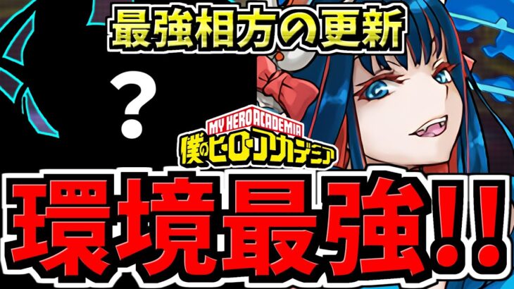 【環境最強の更新】新しい相方！ぶっ壊れジントニック×〇〇！最強テンプレ編成！代用・立ち回り解説！ヒロアカコラボ【パズドラ】