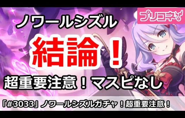 【プリコネ】ノワールシズルガチャ解説！超重要注意、マスターピースはついてきません！【プリンセスコネクト！】