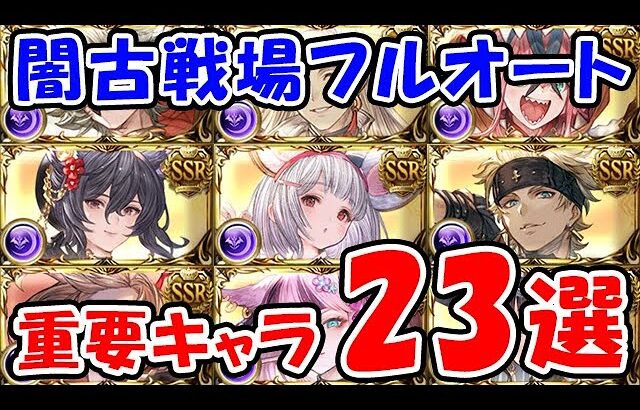 【グラブル】闇古戦場 フルオート 重要キャラ23選（闇有利古戦場）「グランブルーファンタジー」