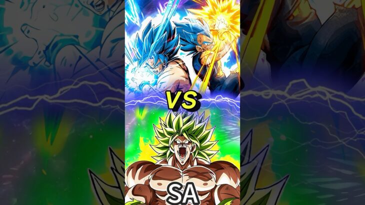 LR Blue Goku & Vegeta VS Boss Rush Broly SA