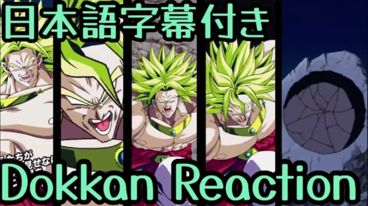 ドッカンバトル UR ブロリー リアクション Dokkan UR Broly Reaction