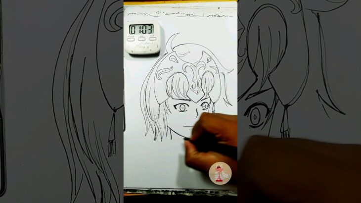 Draw Jeanne Alter in 5 minutes #fgo #fate #cute #tsundere #sketch #drawing